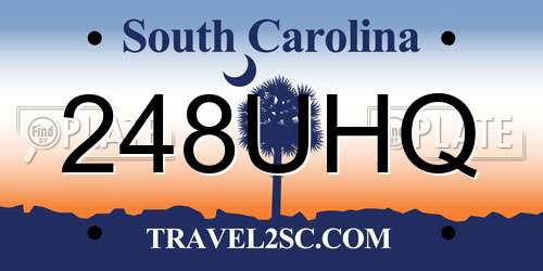 248UHQ South Carolina License Plate