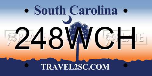 248WCH South Carolina License Plate
