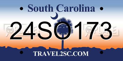 24SO173 South Carolina License Plate