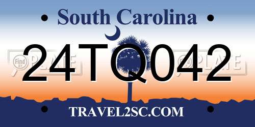 24TQ042 South Carolina License Plate