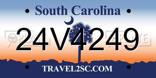24V4249 South Carolina License Plate