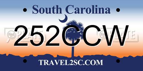 252CCW South Carolina License Plate