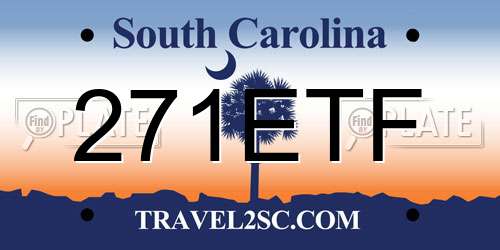 271ETF South Carolina License Plate