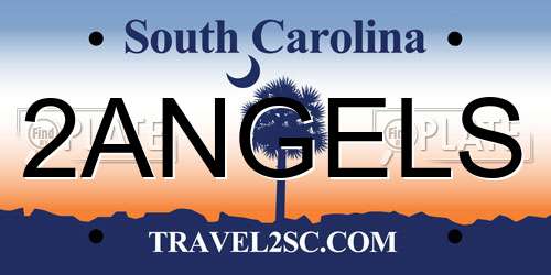 2ANGELS South Carolina License Plate