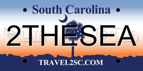 2THESEA South Carolina License Plate