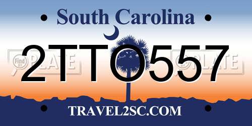 2TTO557 South Carolina License Plate