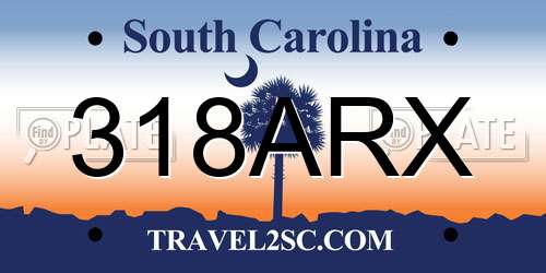 318ARX South Carolina License Plate