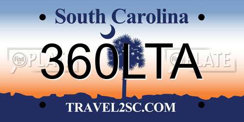 360LTA South Carolina License Plate