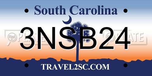 3NSB24 South Carolina License Plate