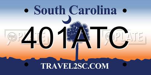 401ATC South Carolina License Plate