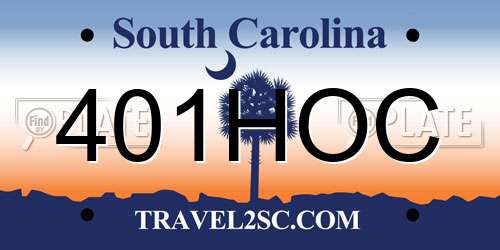 401HOC South Carolina License Plate