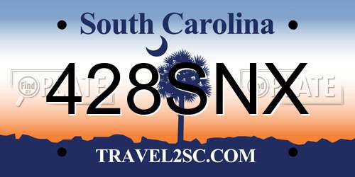 428SNX South Carolina License Plate
