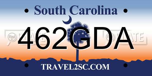 462GDA South Carolina License Plate