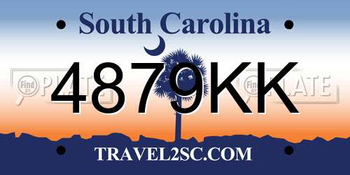4879KK South Carolina License Plate