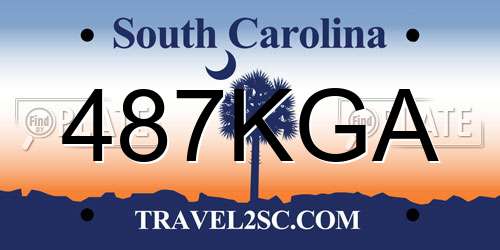 487KGA South Carolina License Plate