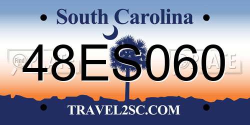 48ES060 South Carolina License Plate
