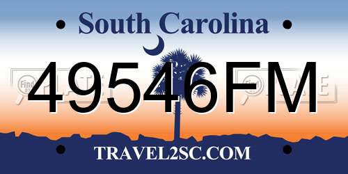49546FM South Carolina License Plate