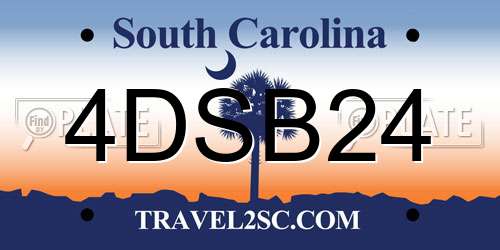 4DSB24 South Carolina License Plate