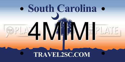 4MIMI South Carolina License Plate