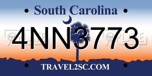 4NN3773 South Carolina License Plate