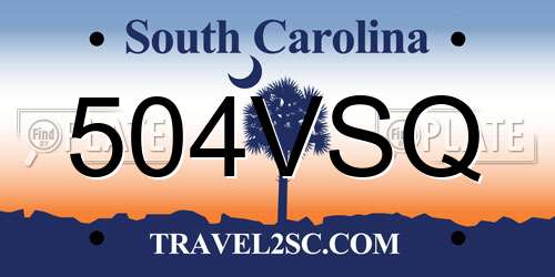 504VSQ South Carolina License Plate