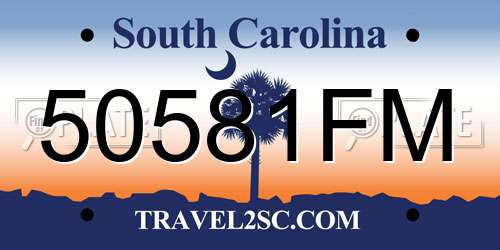 50581FM South Carolina License Plate
