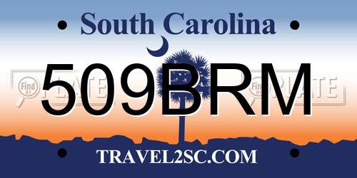 509BRM South Carolina License Plate