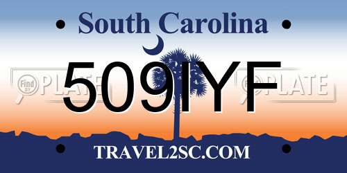 509IYF South Carolina License Plate