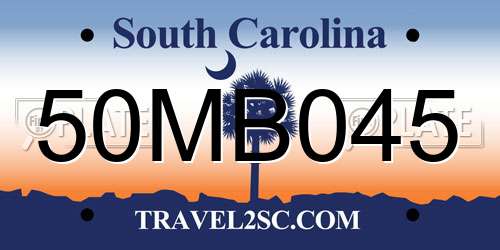 50MB045 South Carolina License Plate