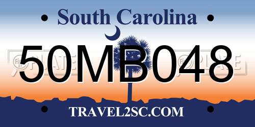 50MB048 South Carolina License Plate