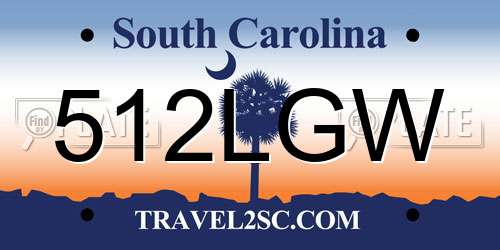 512LGW South Carolina License Plate