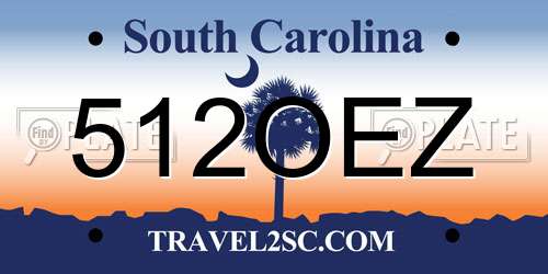 512OEZ South Carolina License Plate
