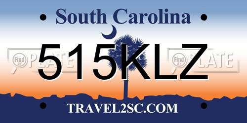 515KLZ South Carolina License Plate