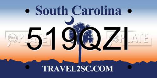 519QZI South Carolina License Plate