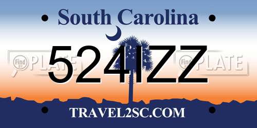 524IZZ South Carolina License Plate