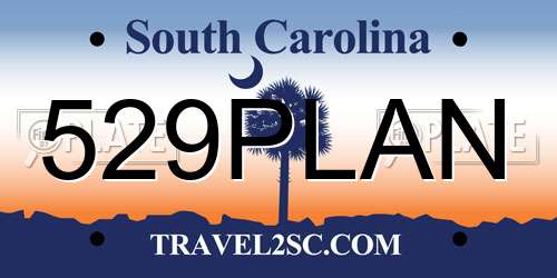 529PLAN South Carolina License Plate