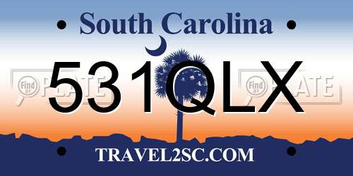 531QLX South Carolina License Plate