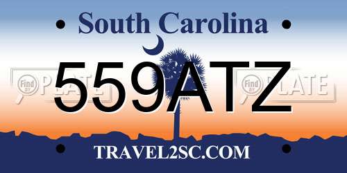 559ATZ South Carolina License Plate
