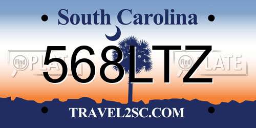 568LTZ South Carolina License Plate