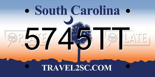 5745TT South Carolina License Plate