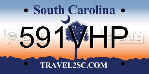 591VHP South Carolina License Plate