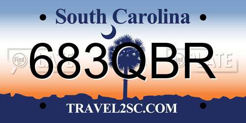 683QBR South Carolina License Plate