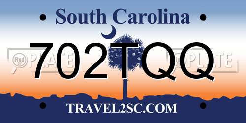 702TQQ South Carolina License Plate