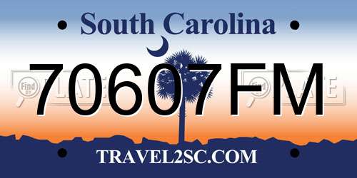 70607FM South Carolina License Plate