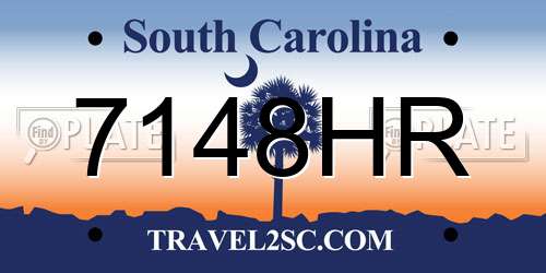 7148HR South Carolina License Plate