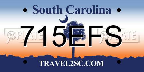 715EFS South Carolina License Plate