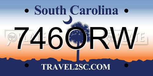 746ORW South Carolina License Plate