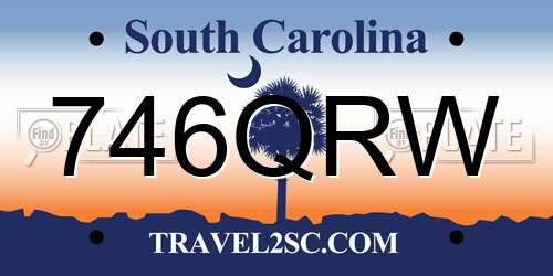 746QRW South Carolina License Plate