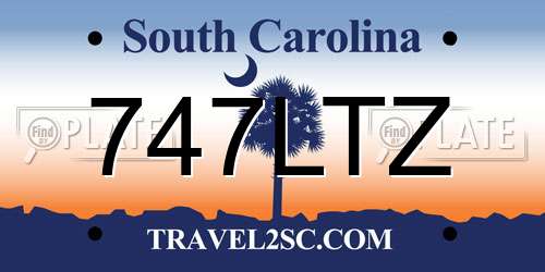 747LTZ South Carolina License Plate