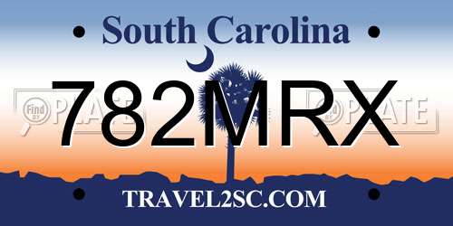782MRX South Carolina License Plate